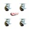 Service Caster 4 Inch High Temp Phenolic Swivel Caster Set with Roller Bearings and Brakes SCC SCC-30CS420-PHRHT-TLB-4 - alternate 4